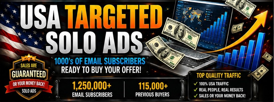 USA Targeted Solo Ads